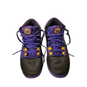Nike LeBron Witness VIII Lakers Black Purple Gold  Mens Size 9 Sneakers